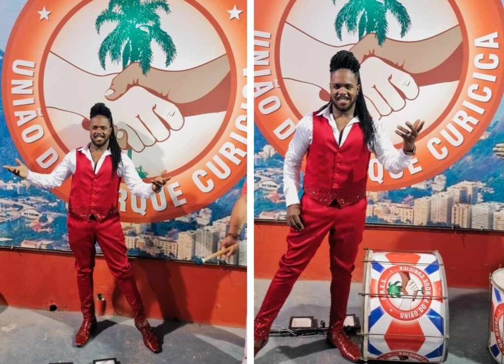 Muso da escola, Wallace Guedes prestigia feijoada da União do Parque Curicica Muso da escola, Wallace Guedes prestigia feijoada da União do Parque Curicica