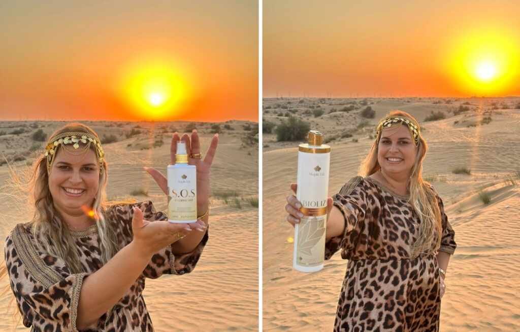 Lilian Goese brilha no Deserto de Dubai com prêmio internacional e lançamento de produtos