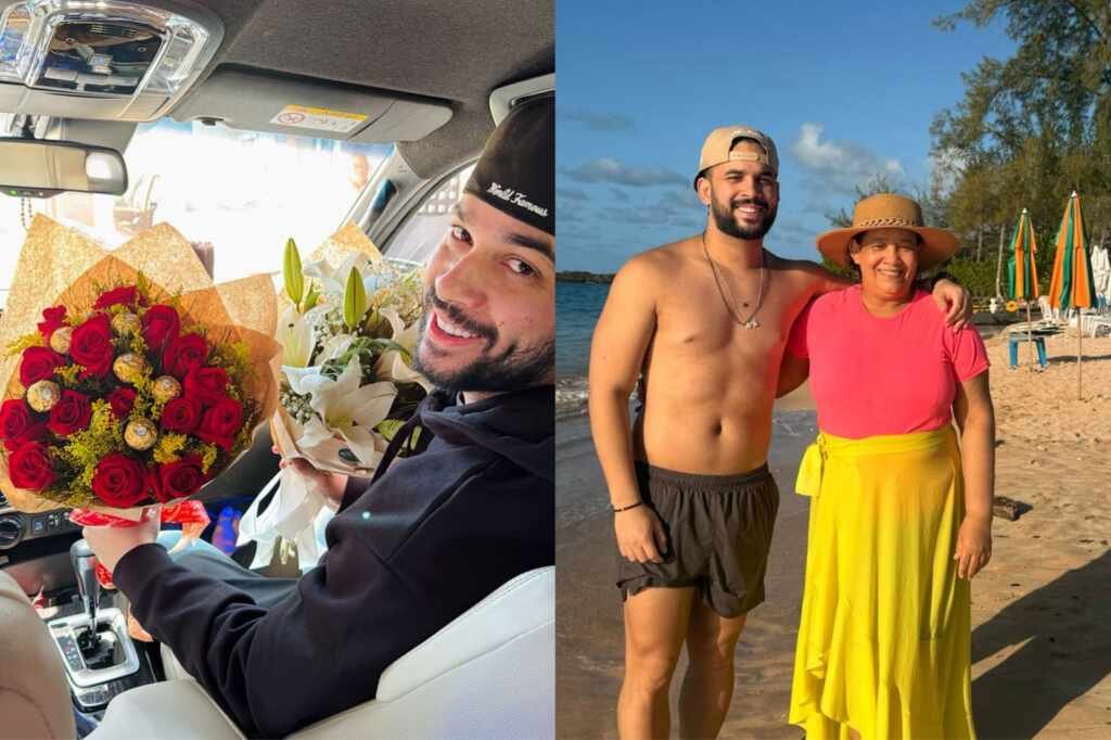 Henry Freitas recarrega as energias na praia com a família antes de maratona de Carnaval Henry Freitas recarrega as energias na praia com a família antes de maratona de Carnaval