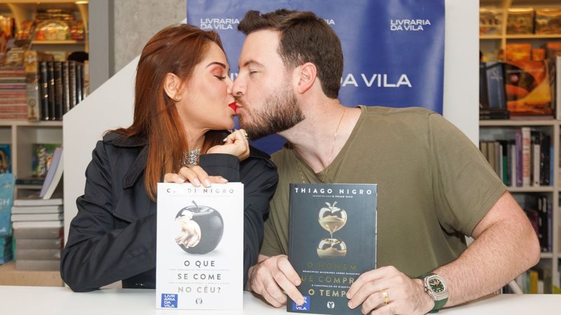 Maíra Cardi e Thiago Nigro lançam livros em São Paulo Maíra Cardi e Thiago Nigro lançam livros em São Paulo
