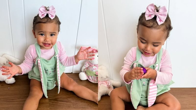 Bruna Biancardi encanta com cliques de Páscoa da filha Mavie Bruna Biancardi encanta com cliques de Páscoa da filha Mavie