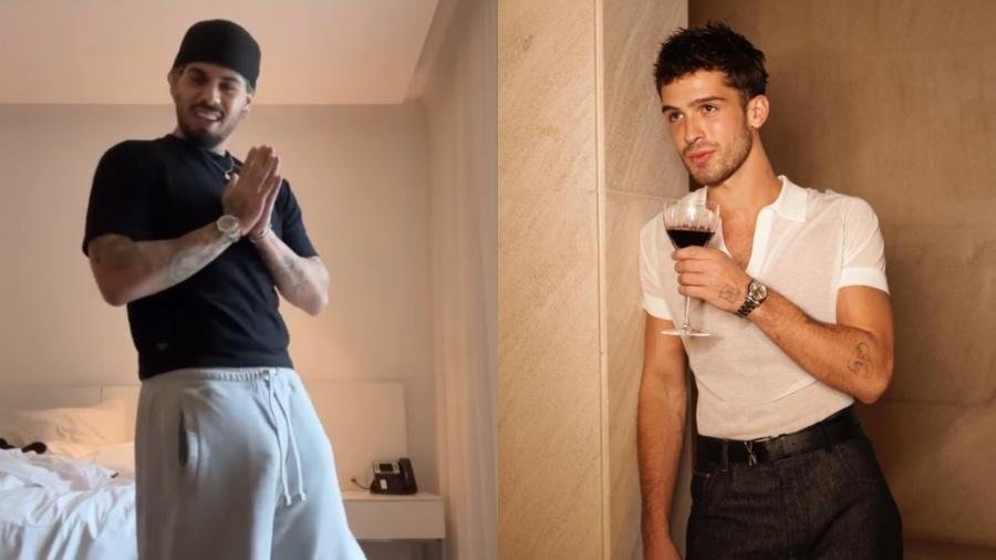 João Guilherme brinca com “volume” de Zé Felipe após vídeo inusitado nas redes João Guilherme brinca com "volume" de Zé Felipe após vídeo inusitado nas redes