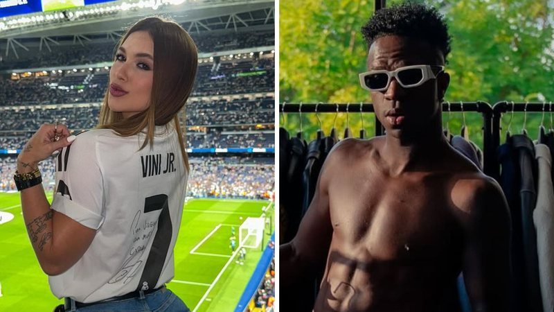 Assumidos? Virginia Fonseca posta foto com camisa com nome de Vini Jr. Assumidos? Virginia Fonseca posta foto com camisa com nome de Vini Jr.