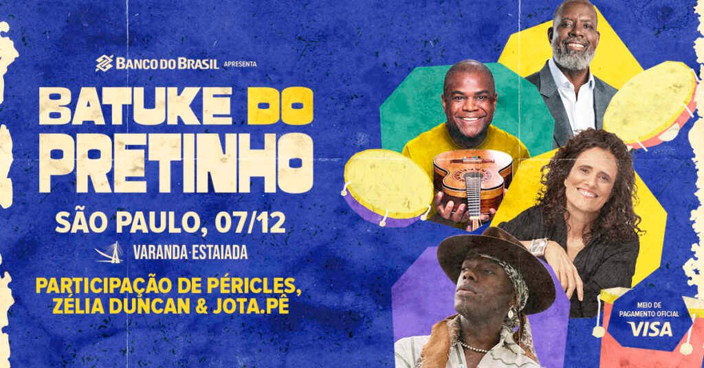 Batuke do Pretinho volta ao Varanda Estaiada com Péricles, Zélia Duncan e Jota.Pê após grande estreia Batuke do Pretinho volta ao Varanda Estaiada com Péricles, Zélia Duncan e Jota.Pê após grande estreia