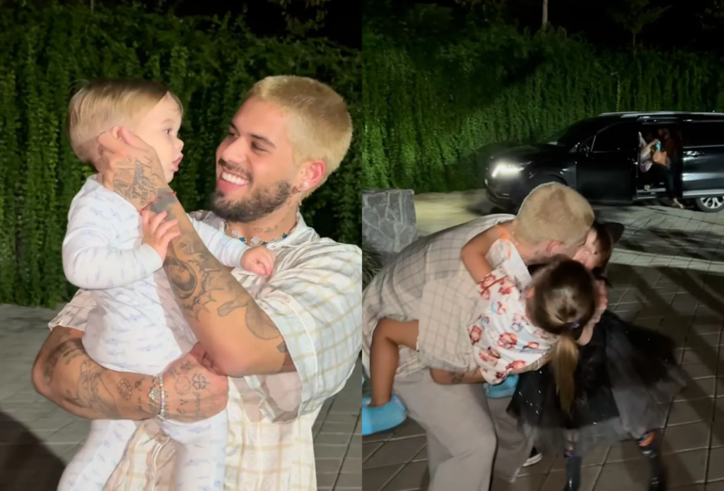 Após dias em Madri com Virginia e Vini Jr, filhos reencontram Zé Felipe