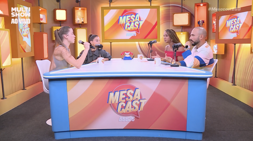 BBB 26: Elisa deixa Quarto Branco, vai ao Mesacast e gera repercussão BBB 26: Elisa deixa Quarto Branco, vai ao Mesacast e gera repercussão