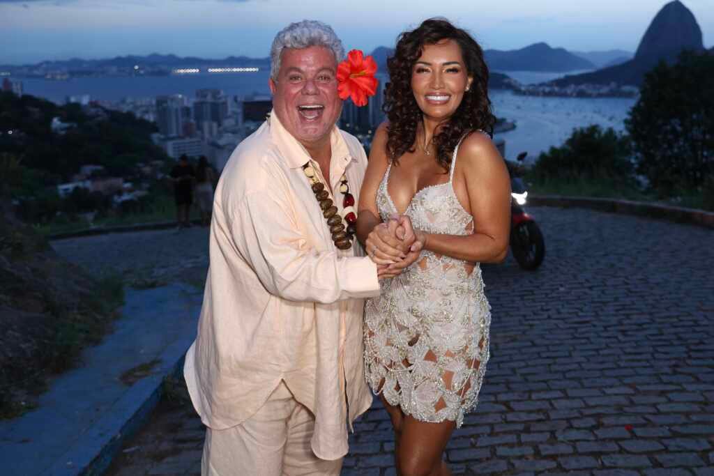 Karinah é recebida por Milton Cunha no lançamento do clipe “Ripiei”, no Rio de Janeiro