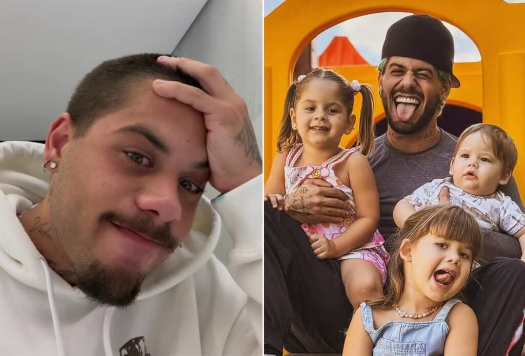 Zé Felipe chora de saudade dos filhos após agenda intensa no Carnaval Zé Felipe chora de saudade dos filhos após agenda intensa no Carnaval