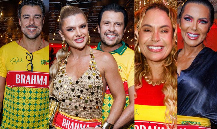 Famosos prestigiam Desfile das Campeãs no Camarote Brahma em São Paulo Famosos prestigiam Desfile das Campeãs no Camarote Brahma em São Paulo