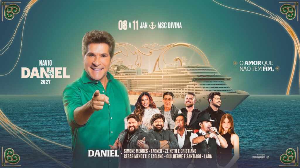 Navio Daniel confirma 3ª edição com grandes nomes da música brasileira Navio Daniel confirma 3ª edição com grandes nomes da música brasileira