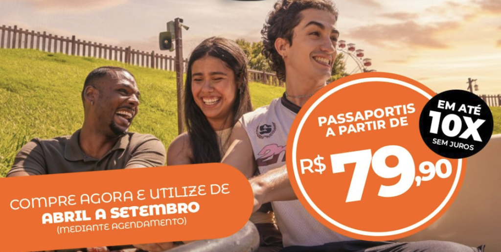 Hopi Hari com ingressos promocionais para março, feriados, eventos e férias de julho