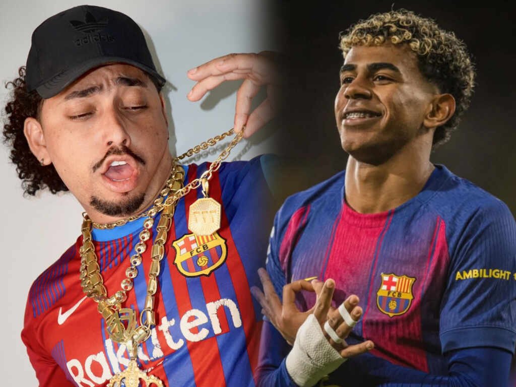 Comemoração de Lamine Yamal ao som de funk brasileiro viraliza após vitória do Barcelona Comemoração de Lamine Yamal ao som de funk brasileiro viraliza após vitória do Barcelona