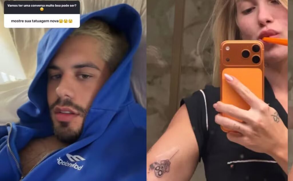 Zé Felipe exibe nova tatuagem íntima e revela promessa pessoal Zé Felipe exibe nova tatuagem íntima e revela promessa pessoal