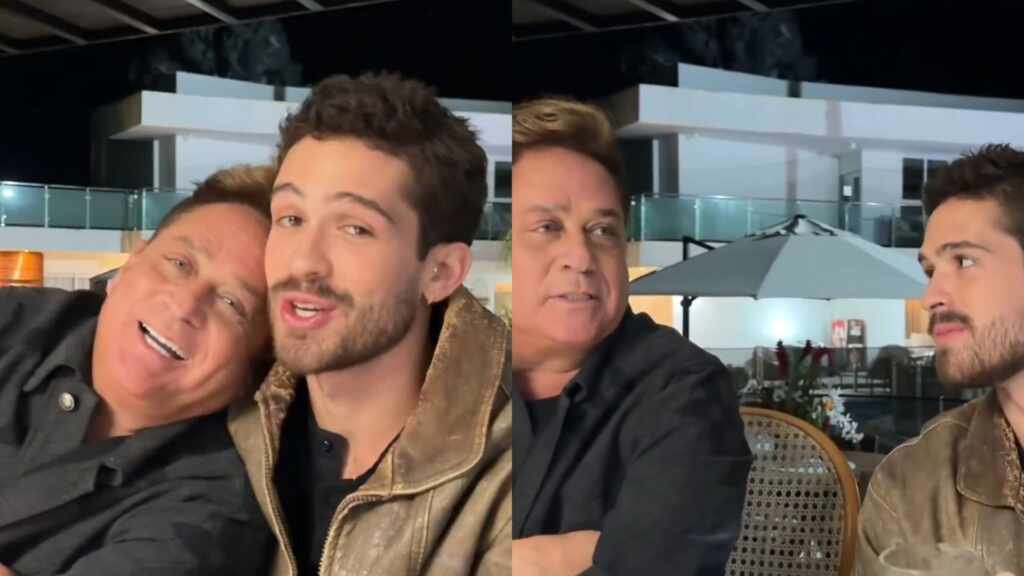 Leonardo diverte fãs ao lado de João Guilherme durante pré-estreia de filme Leonardo diverte fãs ao lado de João Guilherme durante pré-estreia de filme