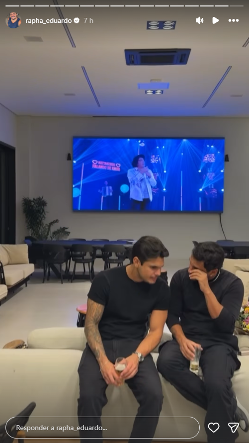 Lucas Guimarães surge novamente com empresário apontado como affair Reprodução: Instagram/@rapha_eduardo