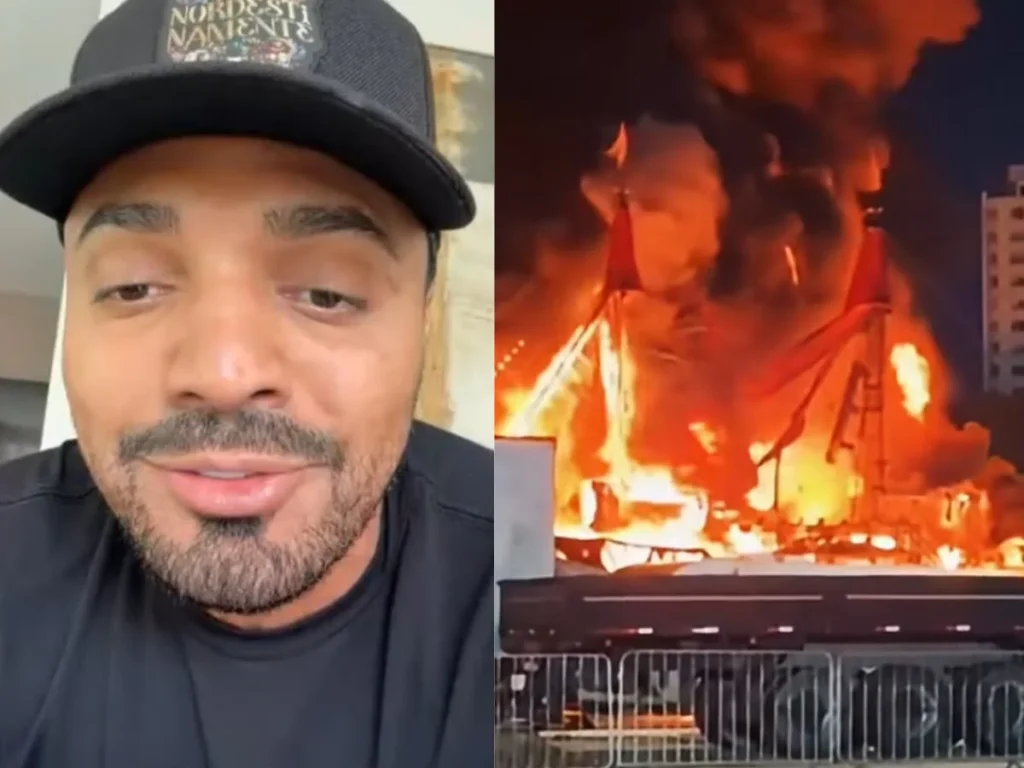 Tirullipa relembra incêndio no circo e emociona ao falar do apoio da equipe Tirullipa relembra incêndio no circo e emociona ao falar do apoio da equipe